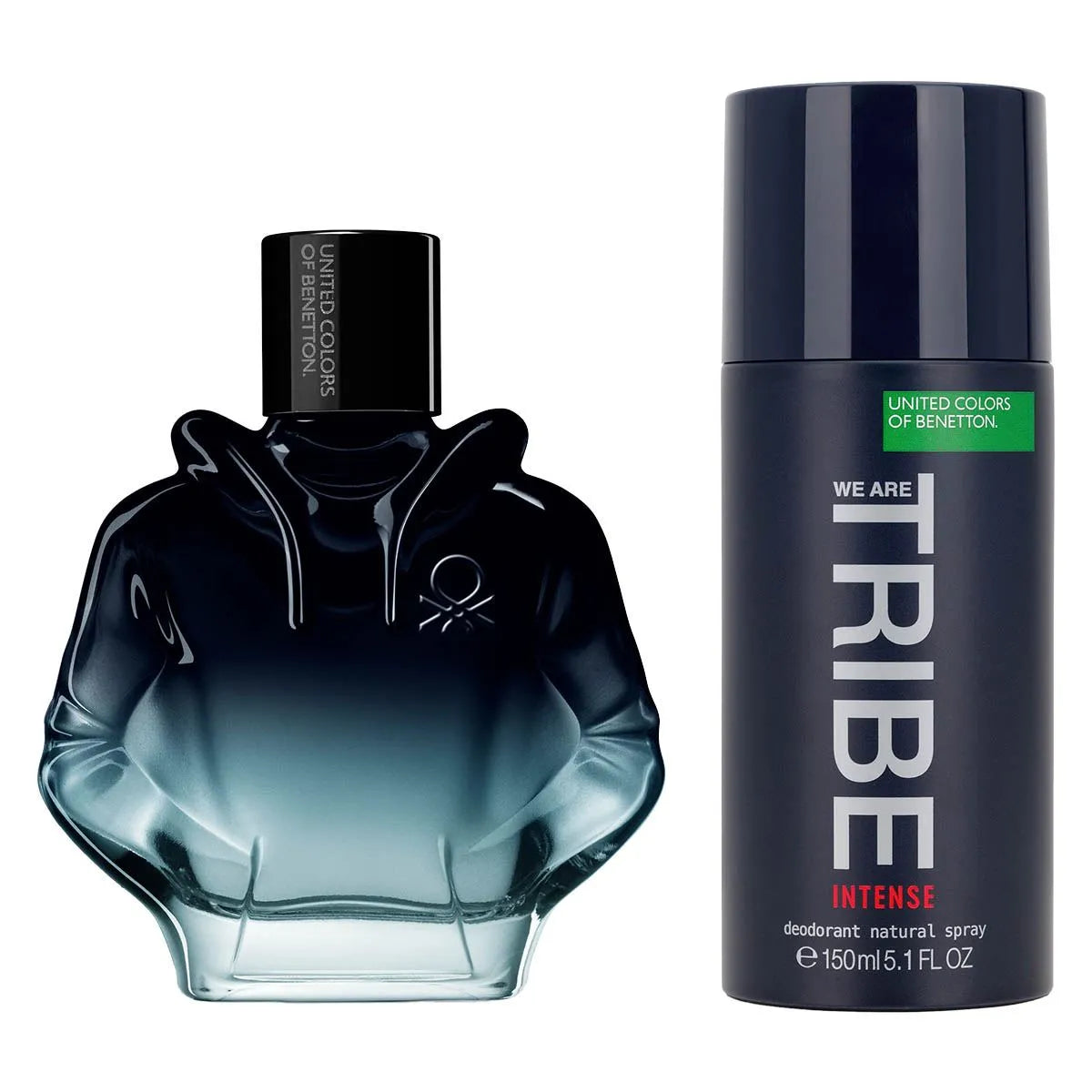 Estuche United Colors of Benetton We Are Tribe Intense EDP (M) / 2 Pc SP 90 ml; DEO 150 ml - 3 - Privé Perfumes Honduras