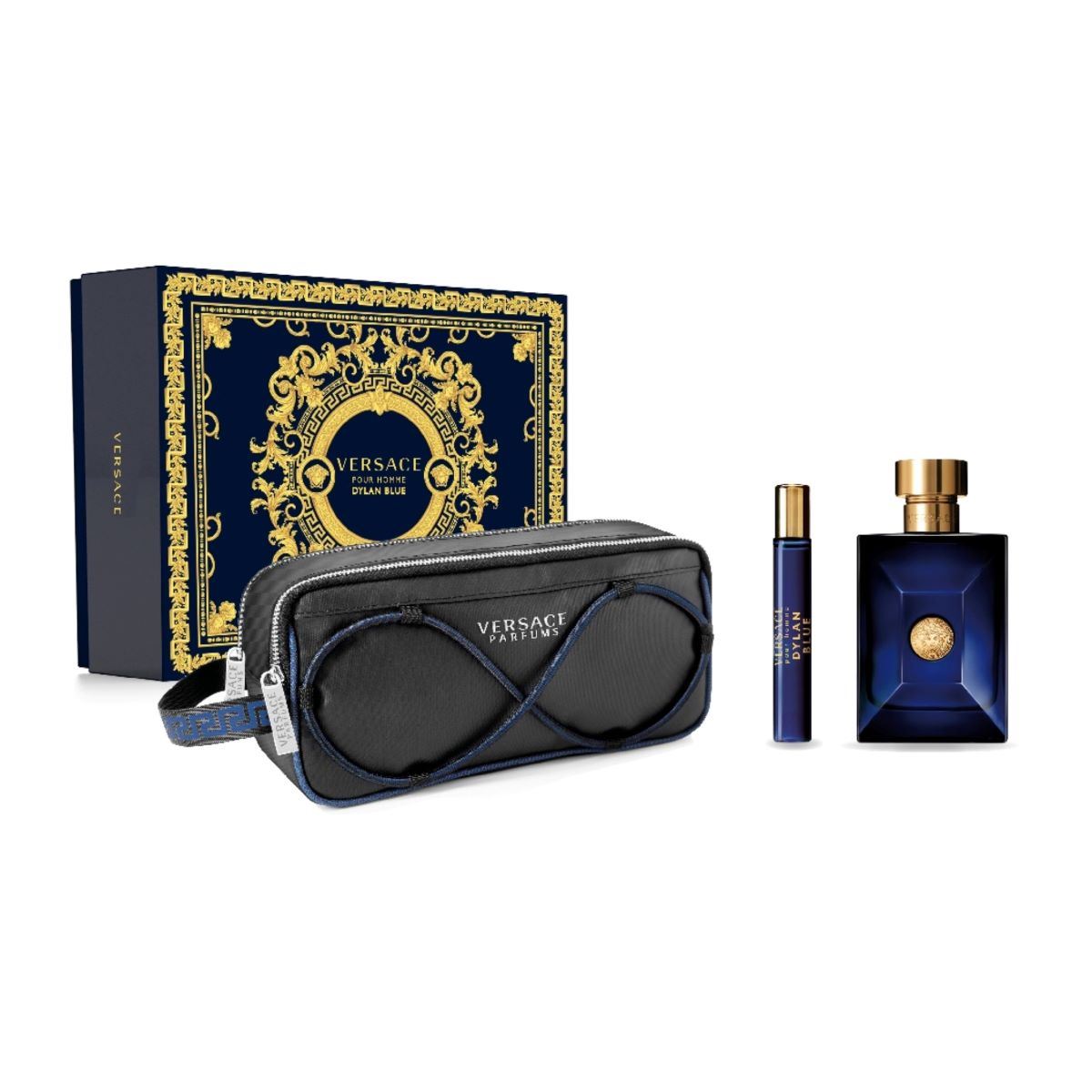 Estuche Versace Dylan Blue Pour Homme EDT (M) / 3 Pc SP 100 ml; EDT 10 ml; Bolsa - 2 - Privé Perfumes Honduras