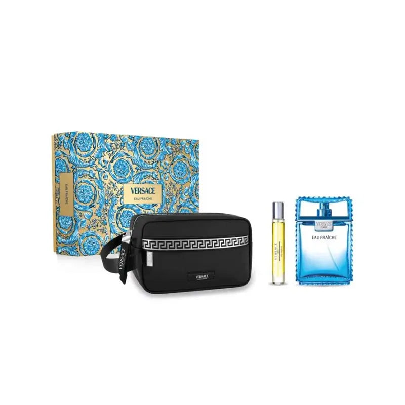 Estuche Versace Eau Fraiche EDT (M) / 3 Pc SP 100 ml; Mini SP 10 ml; Bag - 1 - Privé Perfumes Honduras