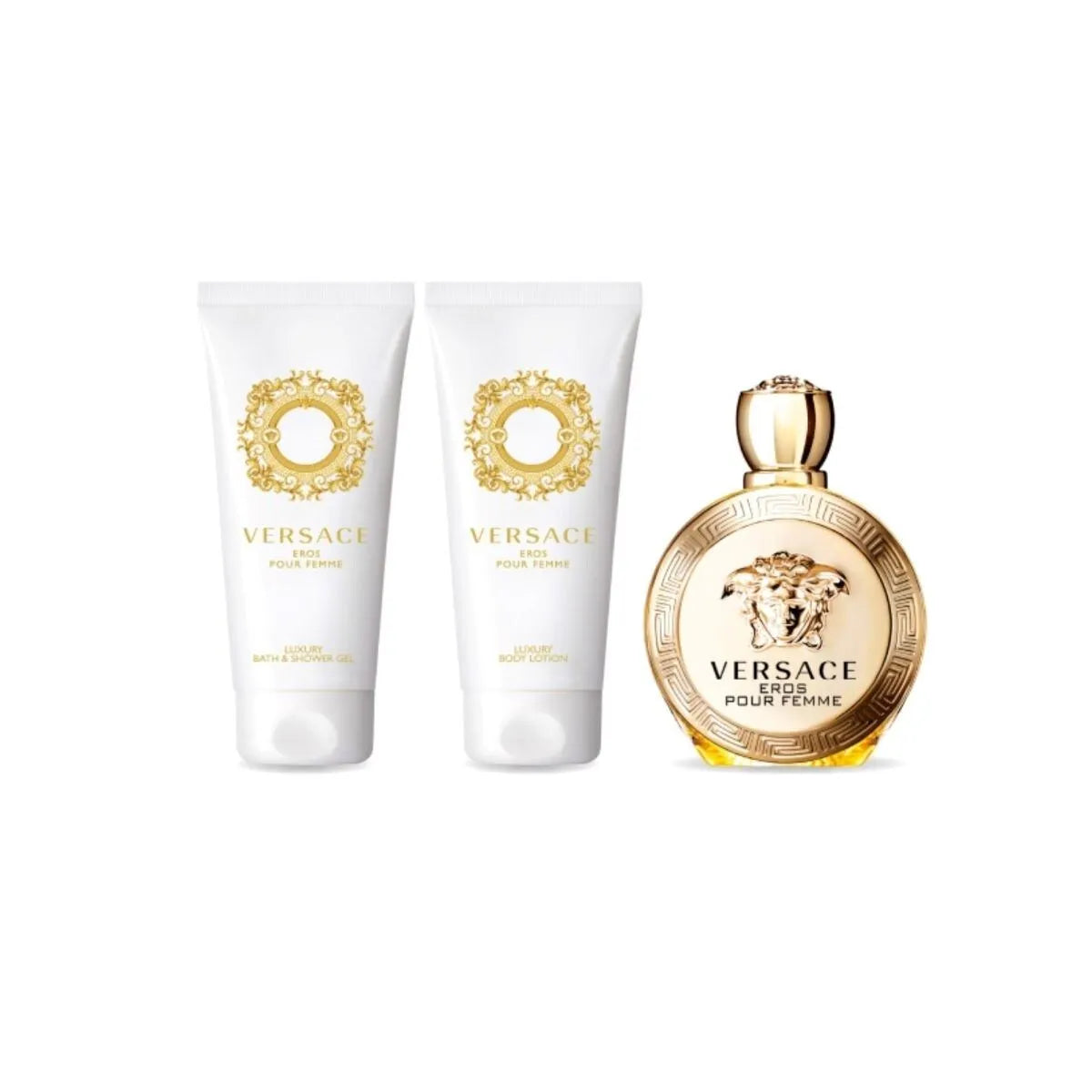 Estuche Versace Eros Pour Femme EDP (W) / 4 Pc SP 100 ml; BL 100 ml; SG 100 ml; Bag - 3 - Privé Perfumes Honduras