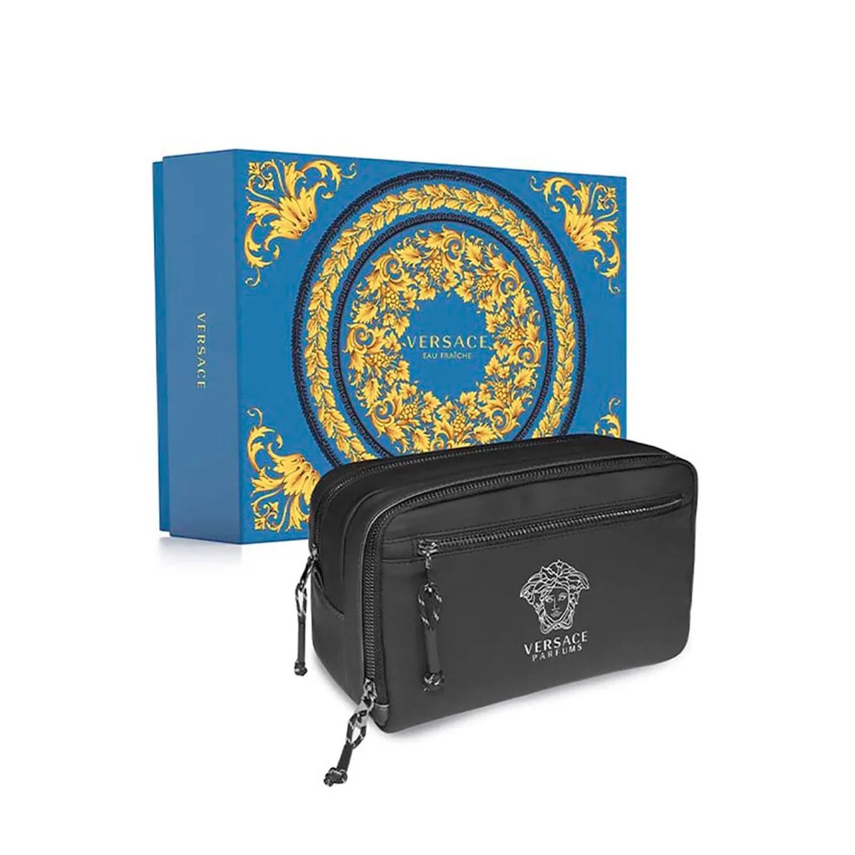 Estuche Versace Man Eau Fraiche EDT (M) / 3 Pc SP 100 ml; SP 10 ml; Pouch - 3 - Privé Perfumes Honduras