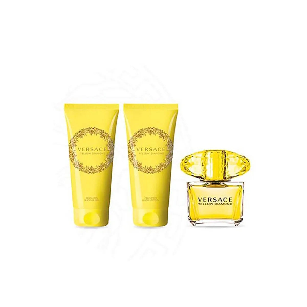 Estuche Versace Yellow Diamond EDT (W) / 4 Pc SP 90 ml; BL 100 ml; SG 100 ml; Clutch - 4 - Privé Perfumes Honduras