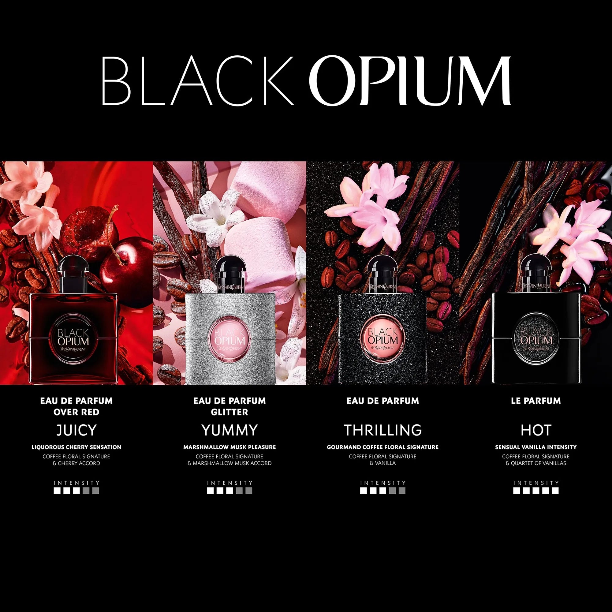 Estuche Yves Saint Laurent Black Opium EDP (W) / 2 Pc SP 100 ml; Mini SP 10 ml - 4 - Privé Perfumes Honduras