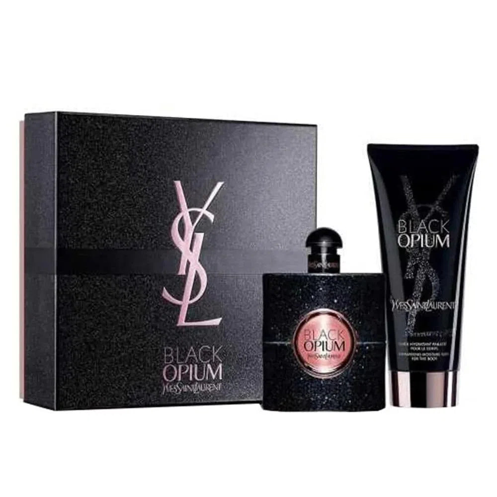 Estuche Yves Saint Laurent Black Opium EDP (W) / 2 Pc SP 50 ml; BL 50 ml - 2 - Privé Perfumes Honduras