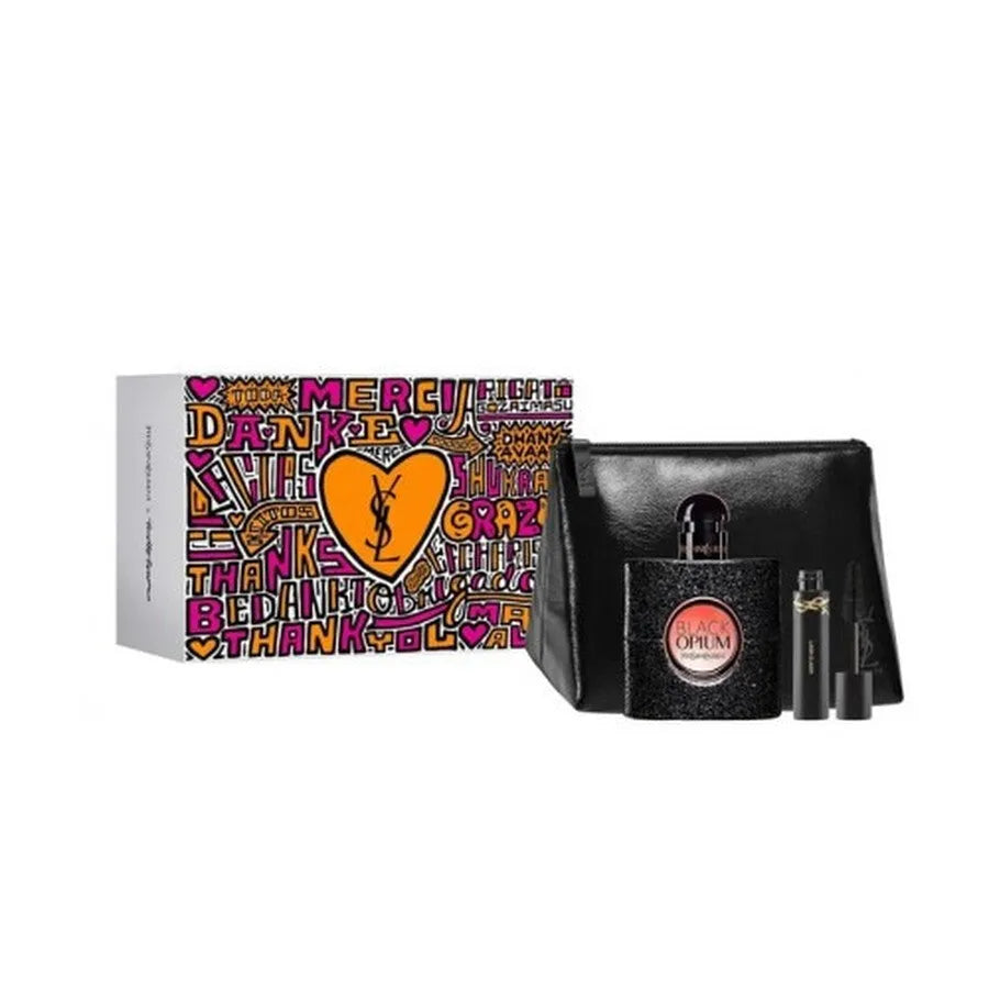 Estuche Yves Saint Laurent Black Opium EDP (W) / 3 Pc SP 50 ml; Mascara 2 ml; Bag - 1 - Privé Perfumes Honduras