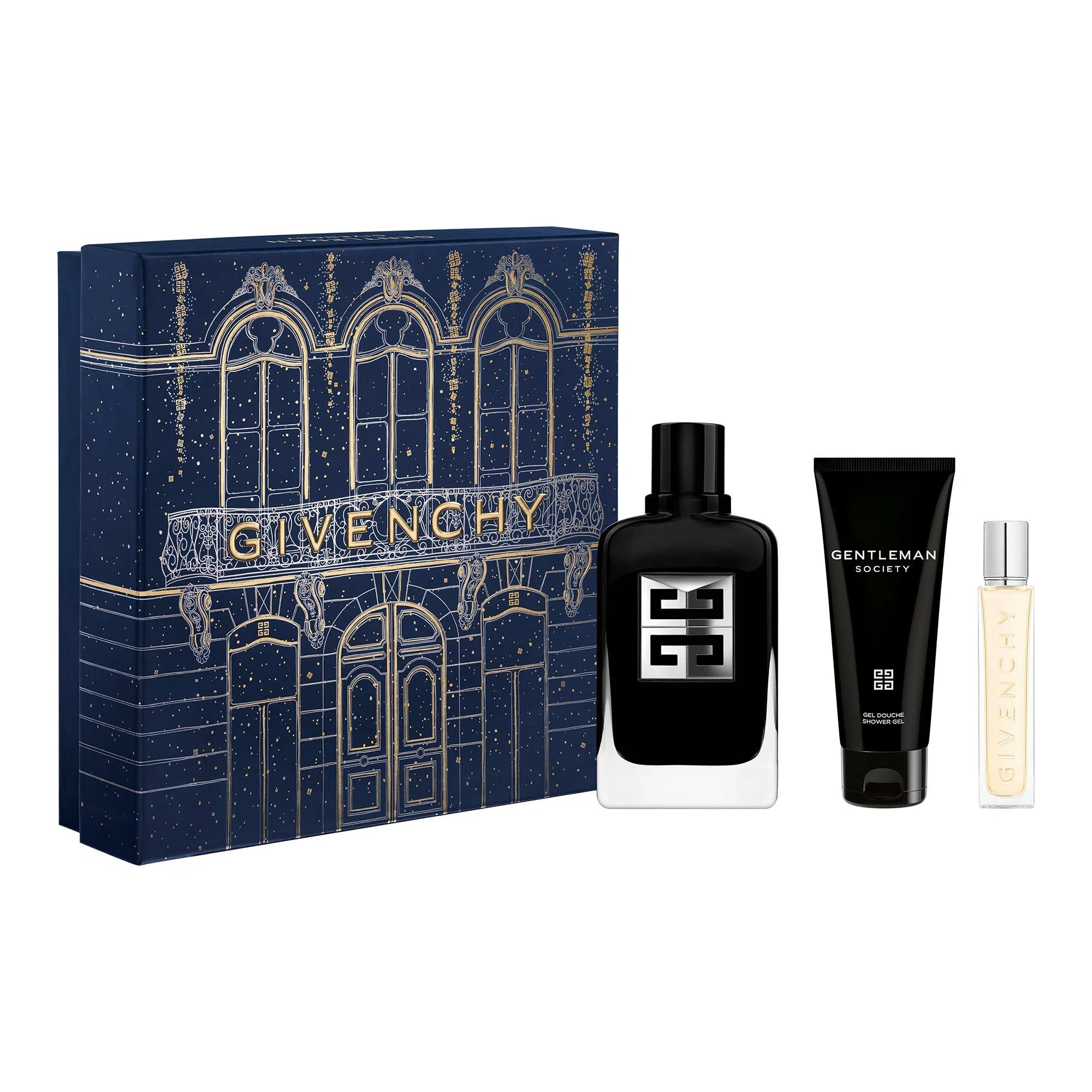  Givenchy Gentleman Society EDP (M) / 3 Pc SP 100 ml; SG 75 ml; SP 12.5 ml - 3274872473539- 1 - Prive Perfumes Honduras