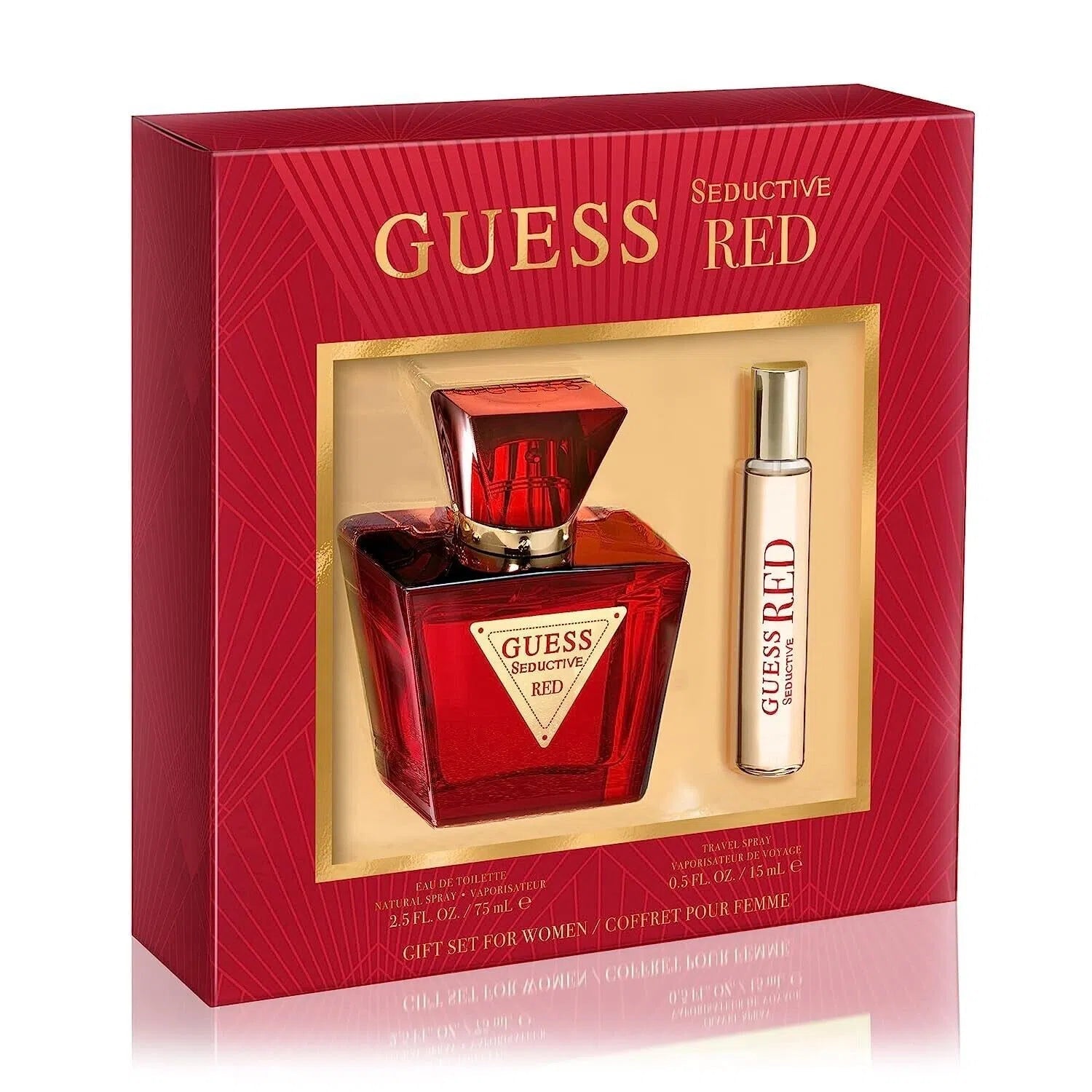 Estuche Guess Seductive Red EDT (W) / 2 Pc SP 75 ml; SP 15 ml - 1 - Privé Perfumes Honduras