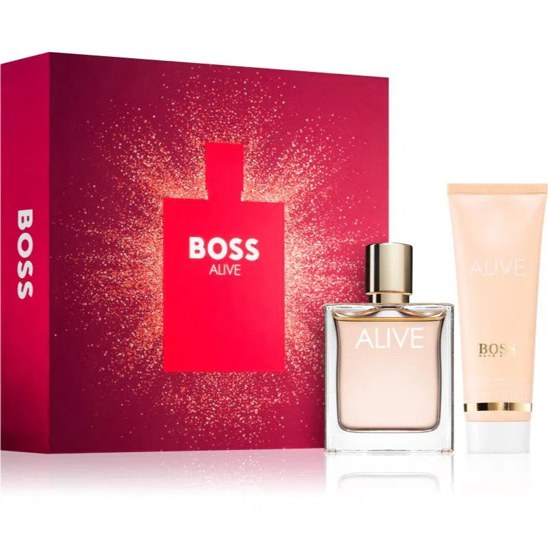 Estuche Hugo Boss Boss Alive EDP (W) / 2 Pc SP 50 ml; BL 75 ml - 1 - Privé Perfumes Honduras