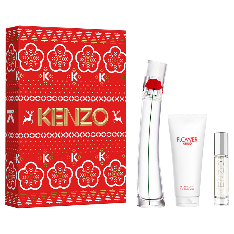 Kenzo Flower EDP 50 ml + BL 75 ml + SP 10 ml XMAS coffret
