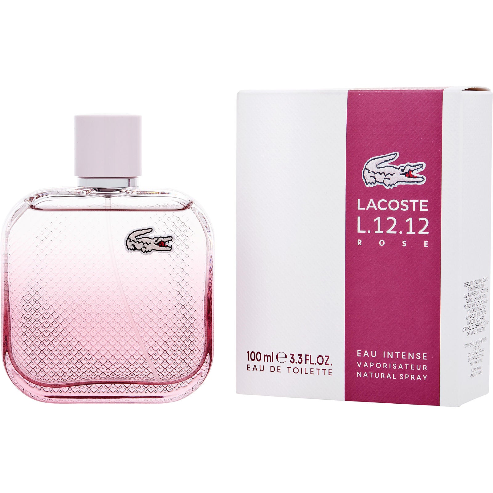  Lacoste L.12.12 Rose Intense EDT (W) - 2 - Privé Perfumes Honduras