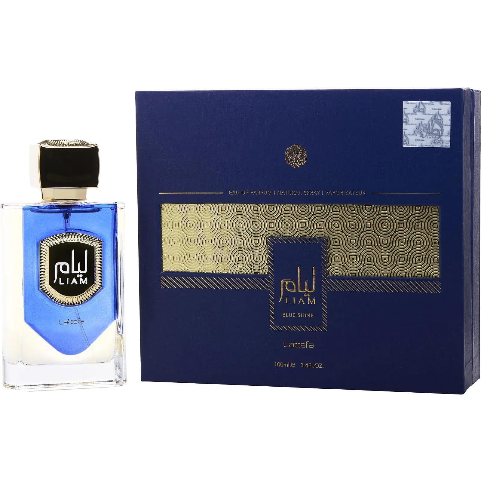  Lattafa Liam Blue Shine EDP (U) / 100 ml - 6290360591520- 1 - Prive Perfumes Honduras