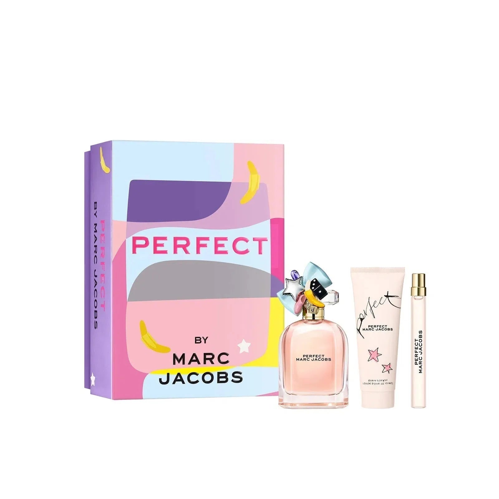 Estuche Marc Jacobs Perfect EDP (W) / 3 Pc SP 100 ml; BL 75 ml; TS 10 ml - 1 - Privé Perfumes Honduras