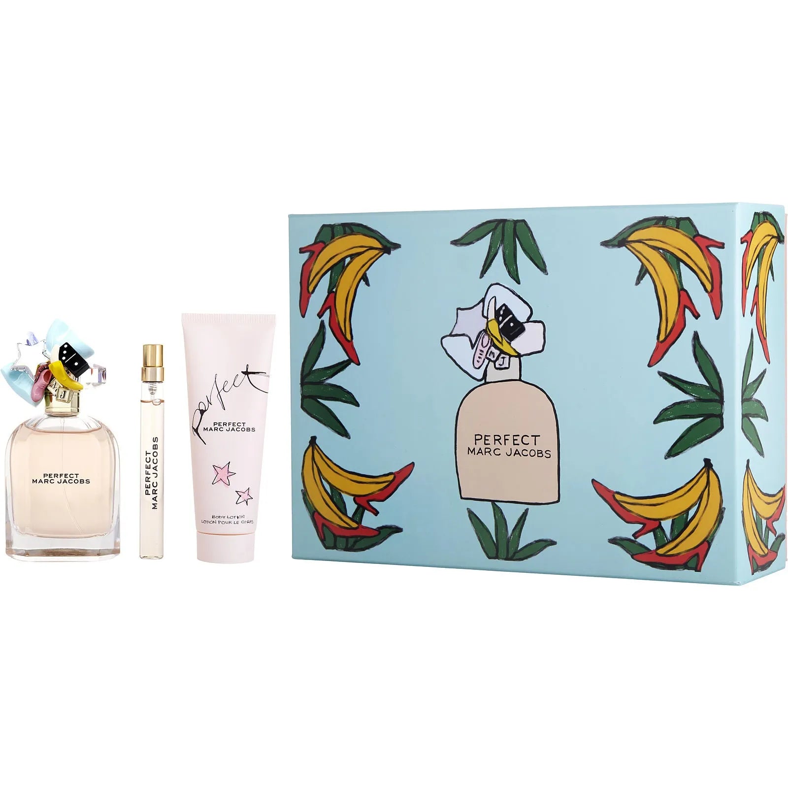 Estuche Marc Jacobs Perfect EDP (W) / 3 Pc SP 100 ml; BL 75 ml; SG 75 ml - 1 - Privé Perfumes Honduras