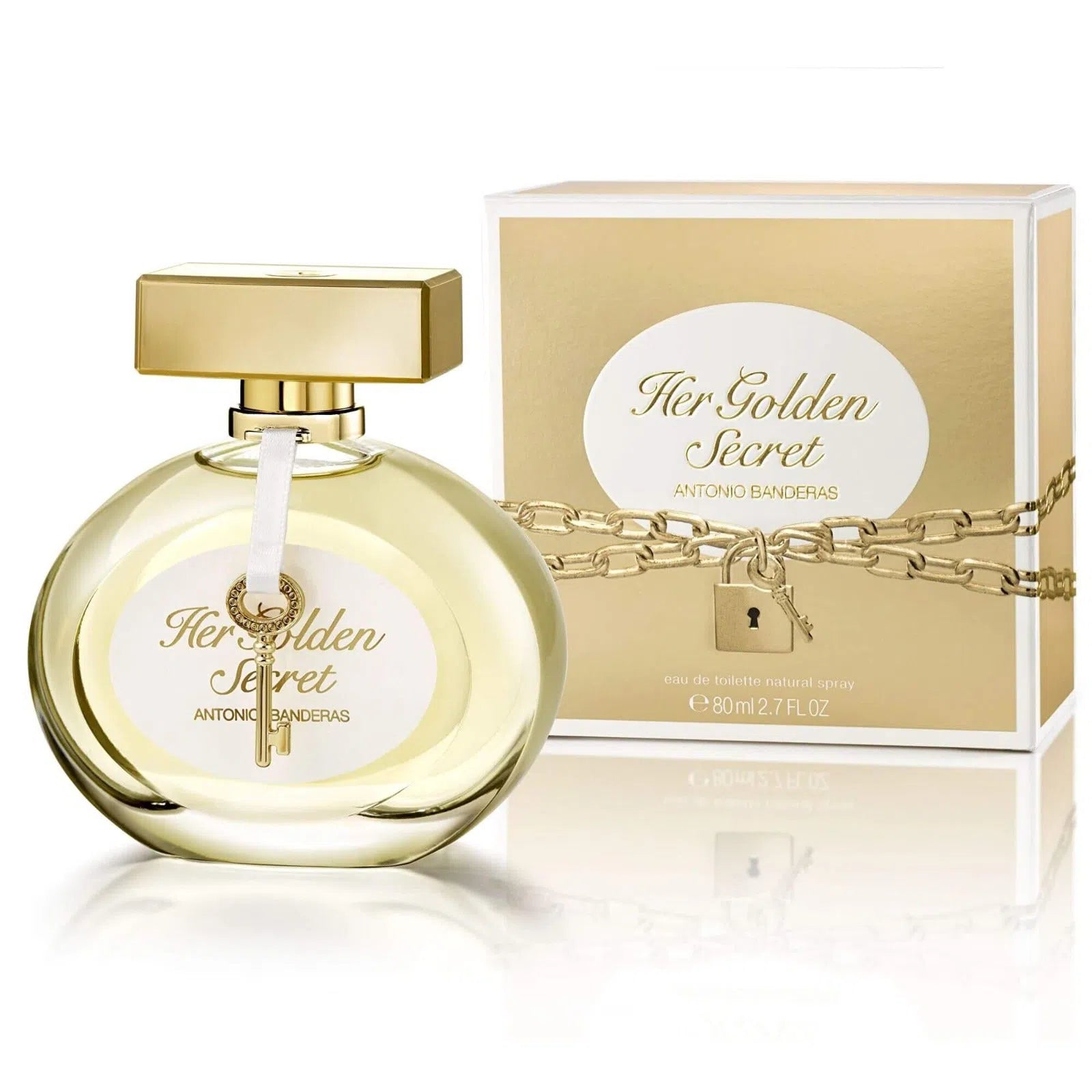 Perfume Antonio Banderas Her Golden Secret EDT (W) / 80 ml - 8411061946671- 1 - Prive Perfumes Honduras