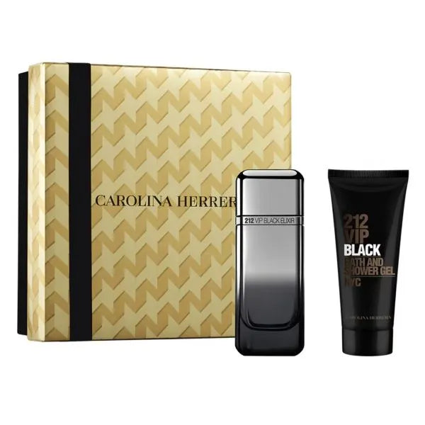 Perfume Carolina Herrera 212 VIP Black Elixir EDP (M) / 2 Pc SP 100 ml; SG 100 ml - 1 - Privé Perfumes Honduras