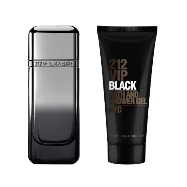 Perfume Carolina Herrera 212 VIP Black Elixir EDP (M) / 2 Pc SP 100 ml; SG 100 ml - 2 - Privé Perfumes Honduras
