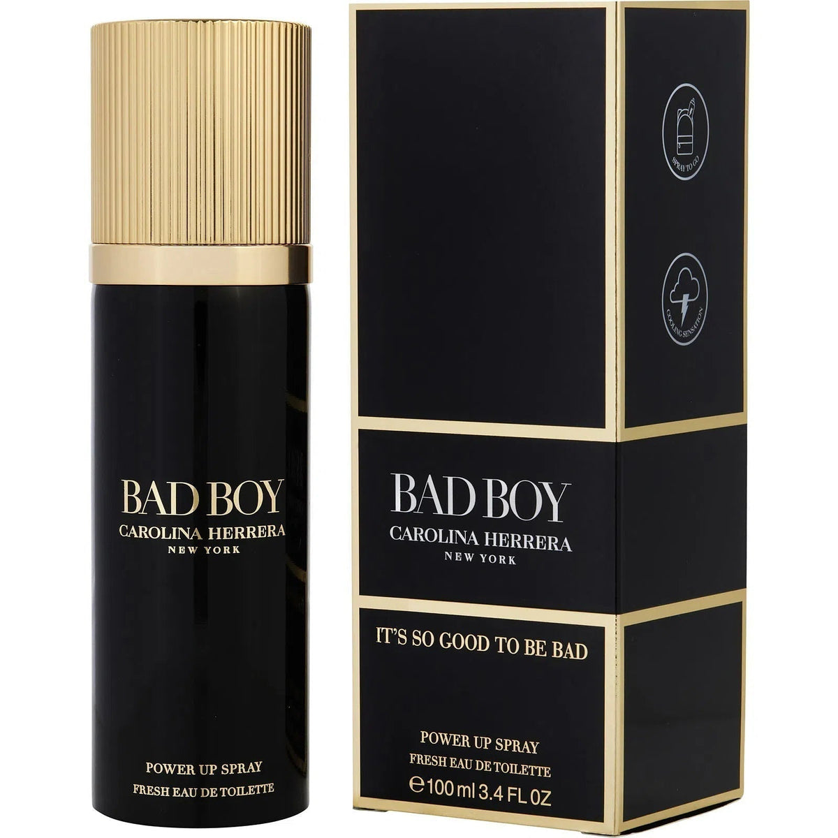 Perfume Carolina Herrera Bad Boy Power Spray EDT (M) / 100 ml - 1 - Privé Perfumes Honduras