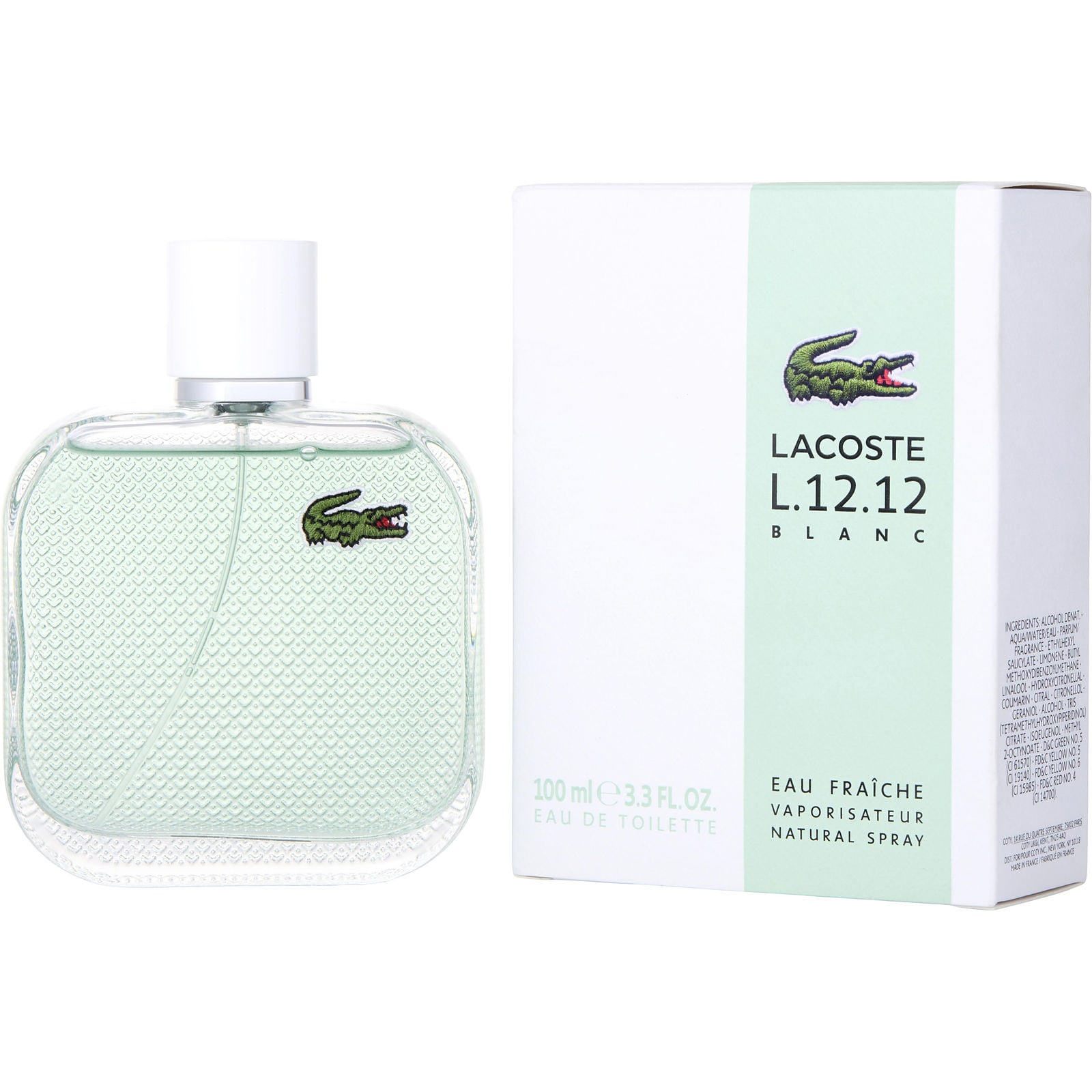 Perfume Lacoste Eau de L.12.12 Blanc Eau Fraiche EDT (M) / 100 ml - 1 - Privé Perfumes Honduras