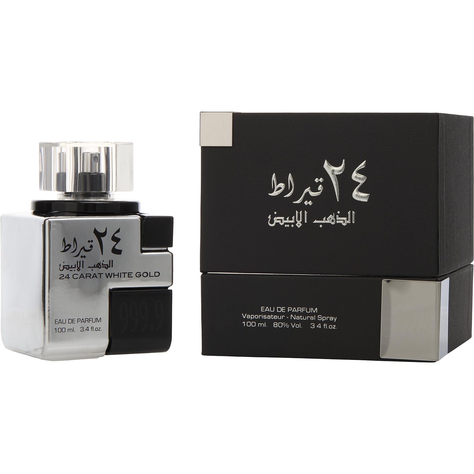 Perfume Lattafa 24 Carat White Gold EDP (U) / 100 ml - 1 - Privé Perfumes Honduras