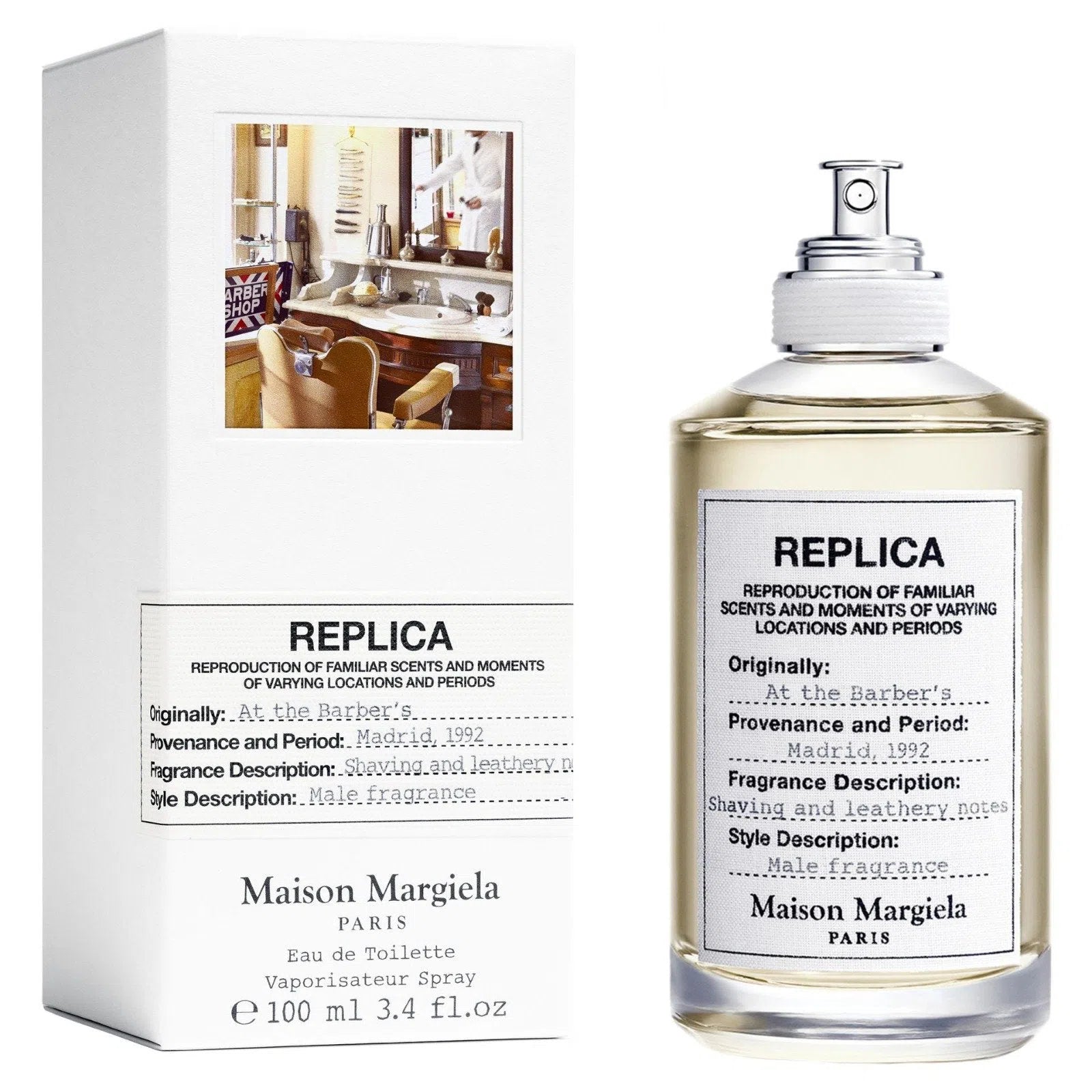 Perfume Maison Margiela Replica At The Barber's EDT (M) / 100 ml - 3605522074569- 1 - Prive Perfumes Honduras