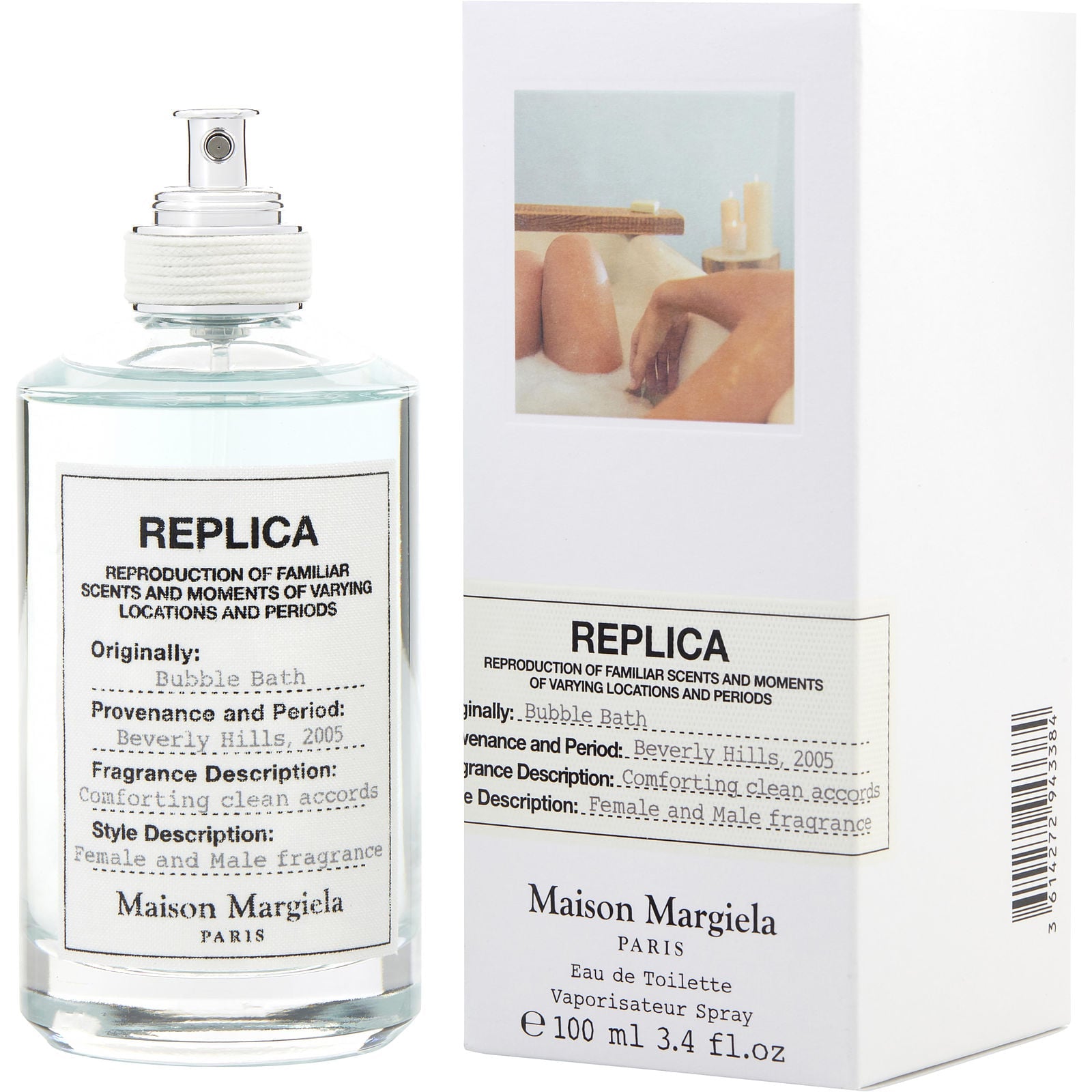 Perfume Maison Margiela Replica Bubble Bath EDT (U) / 100 ml - 1 - Privé Perfumes Honduras
