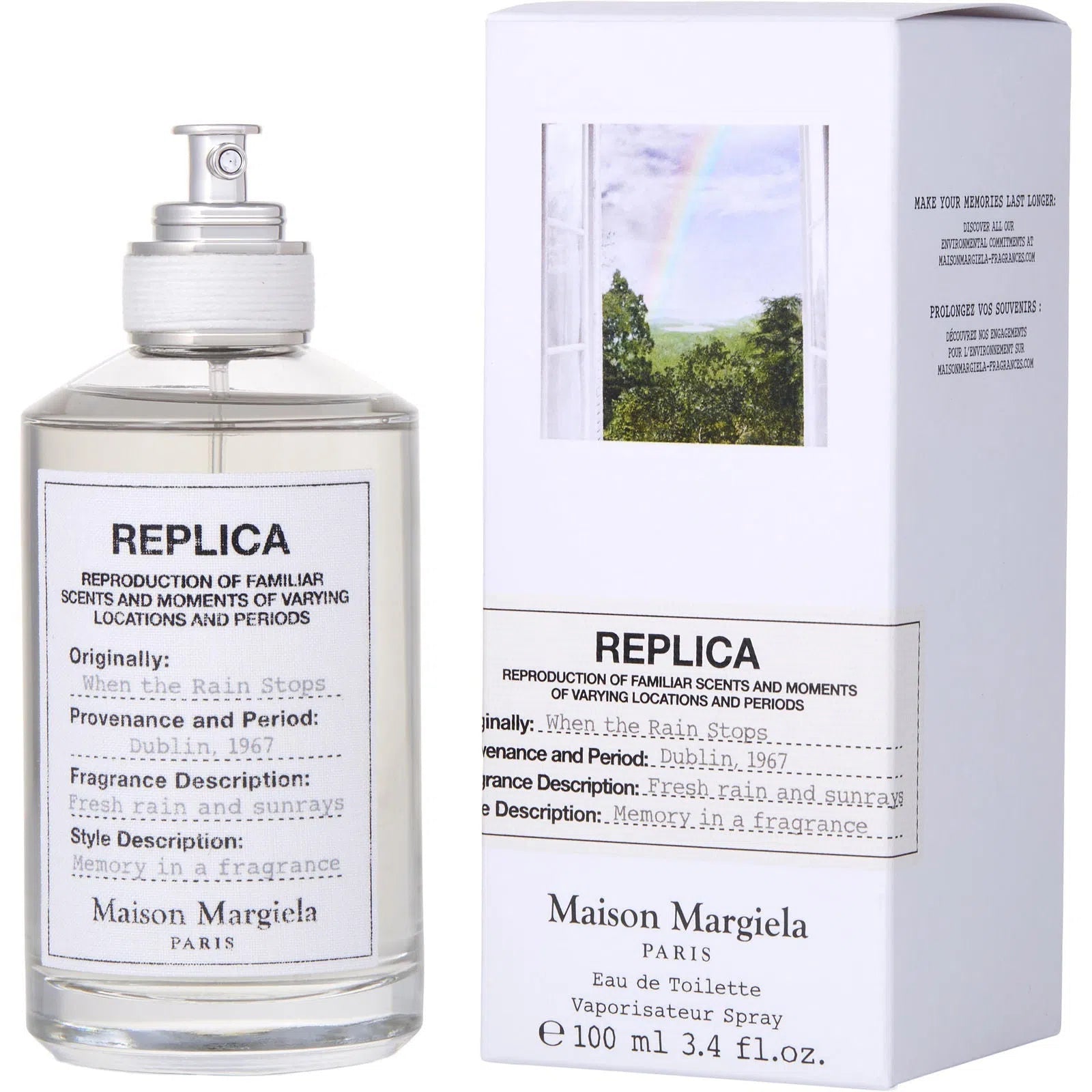 Perfume Maison Margiela Replica When The Rain Stops EDT (U) / 100 ml - 3614273612678- 1 - Prive Perfumes Honduras