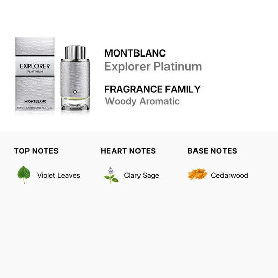 Perfume Montblanc Explorer Platinum EDP (M) / 200 ml - 3 - Privé Perfumes Honduras