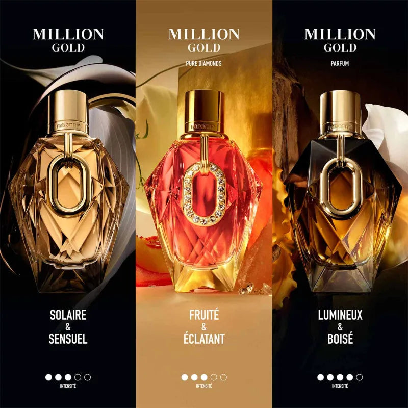 Perfume Rabanne Million Gold For Her Pure Diamonds EDP (W) / 90 ml - 4 - Privé Perfumes Honduras
