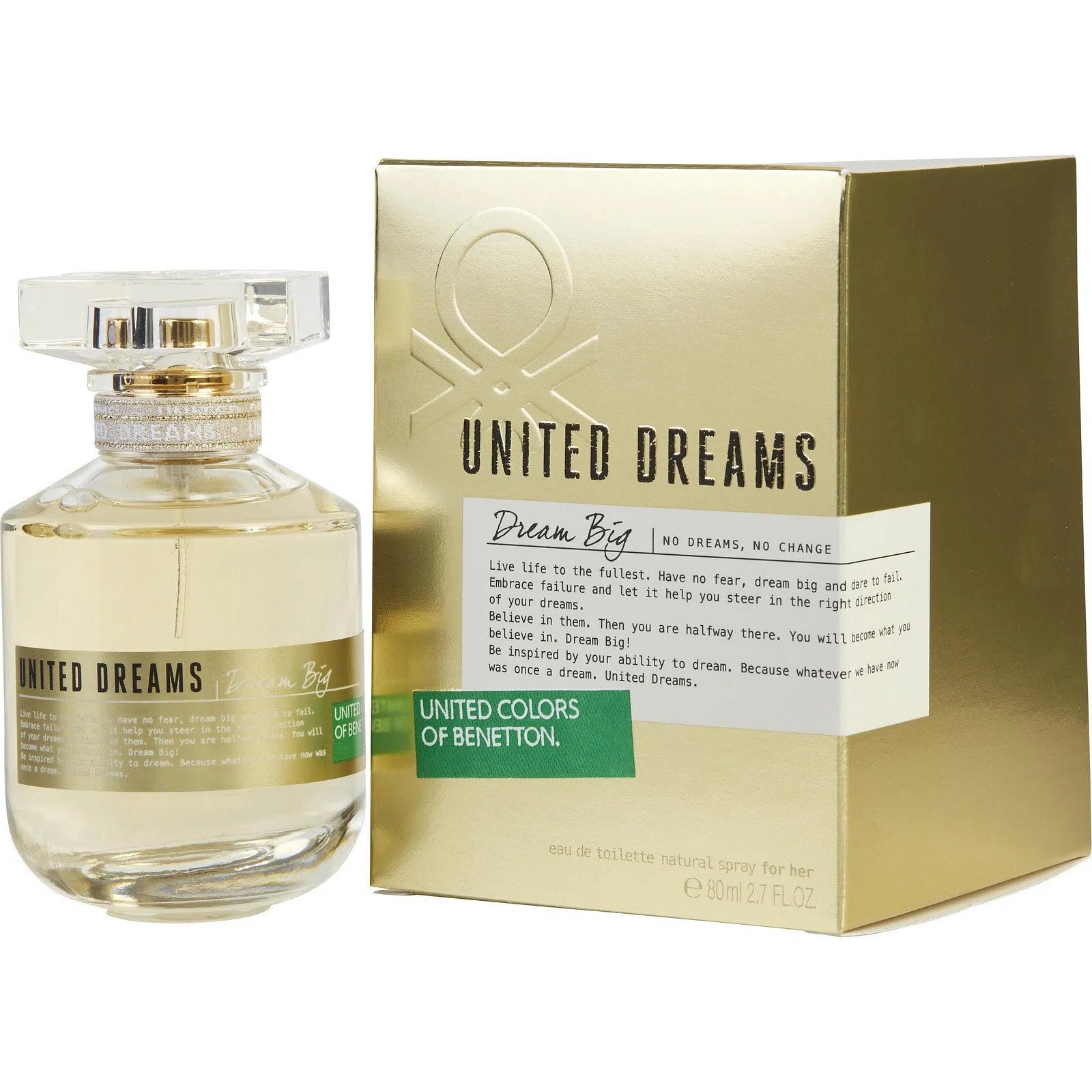 Perfume United Colors of Benetton Dream Big EDT (W) / 80 ml - 8433982003158- 1 - Prive Perfumes Honduras