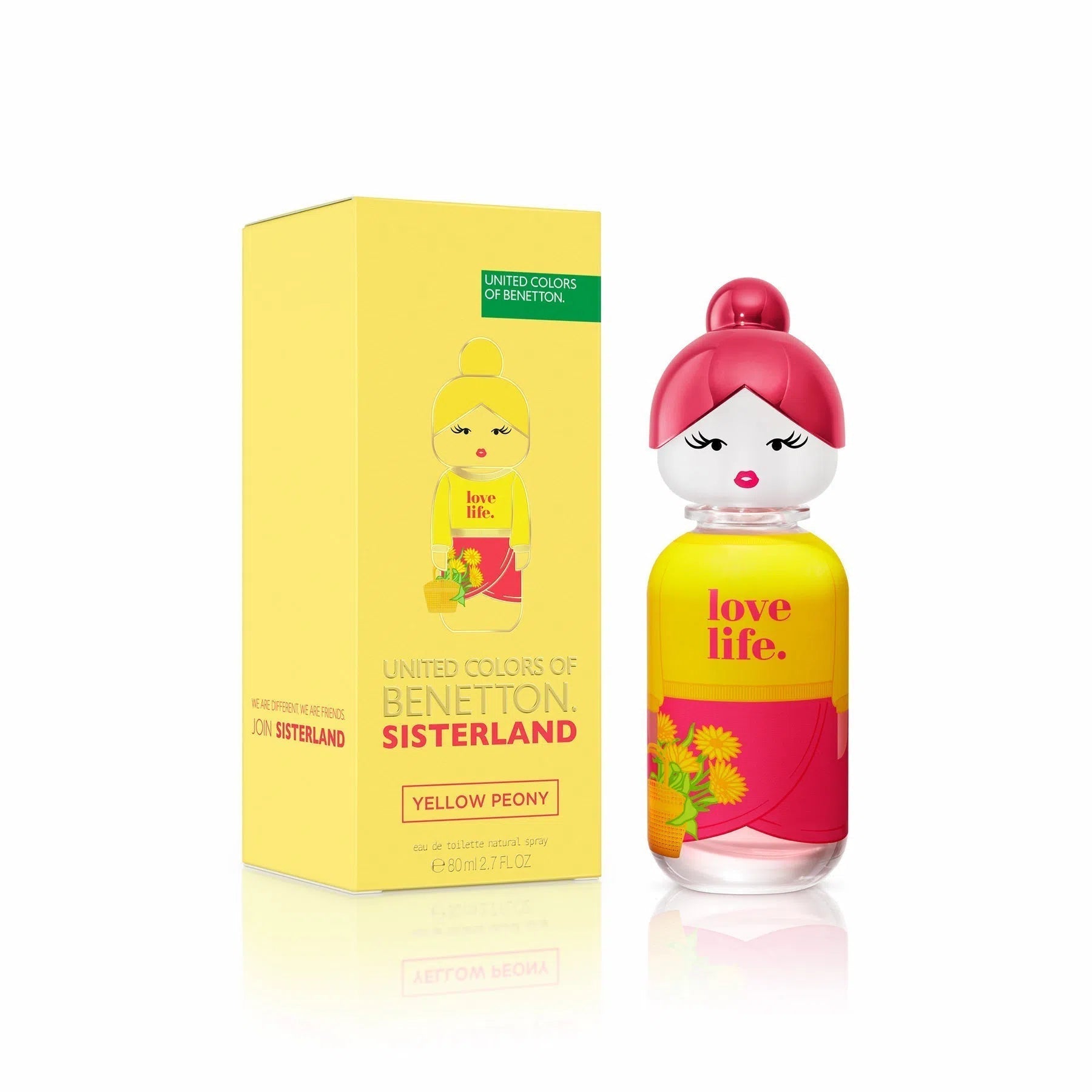 Perfume United Colors of Benetton Sisterland Yellow Peony EDT (W) / 80 ml - 8433982024122- 1 - Prive Perfumes Honduras