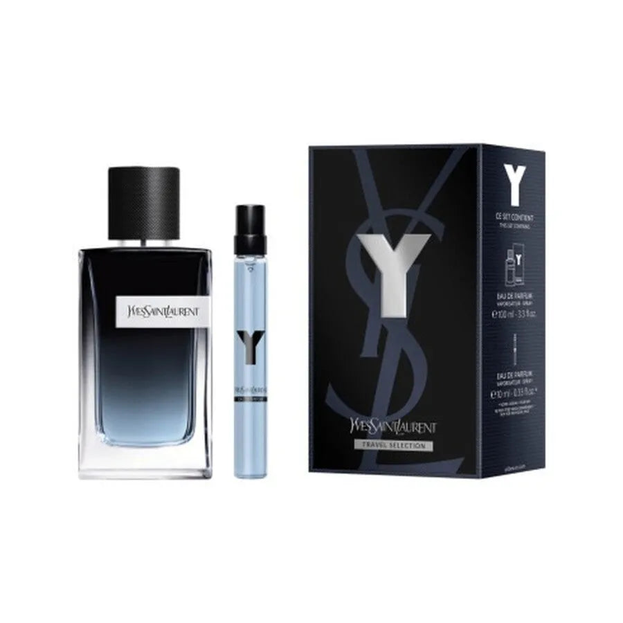 Perfume Yves Saint Laurent Y EDP (M) / 2 Pc SP 100 ml; SP 10 ml - 1 - Privé Perfumes Honduras