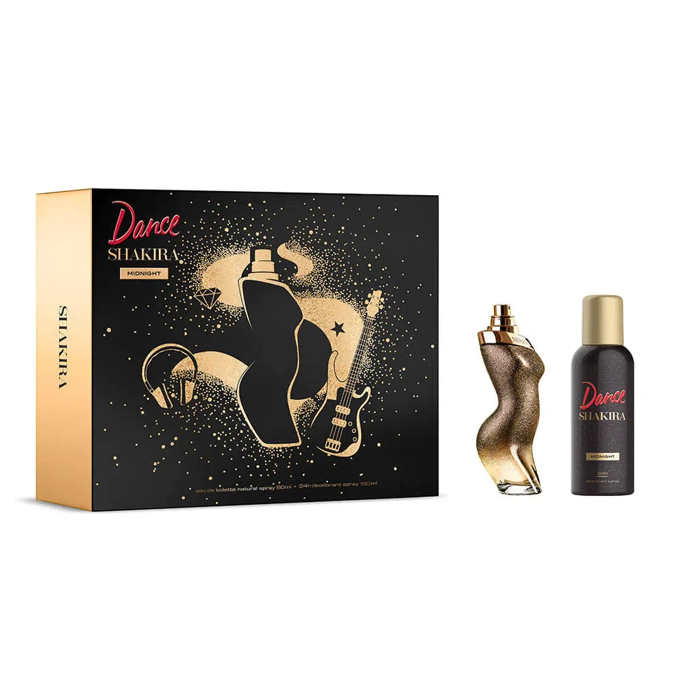 Estuche Shakira Dance Midnight EDT (W) / 2 Pc SP 80 ml; DEO 150 ml - 1 - Privé Perfumes Honduras