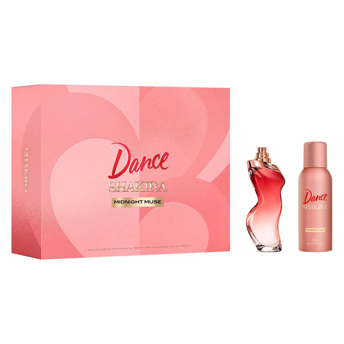 Estuche Shakira Dance Midnight Muse EDT (W) / 2 Pc SP 80 ml; DEO - 1 - Privé Perfumes Honduras