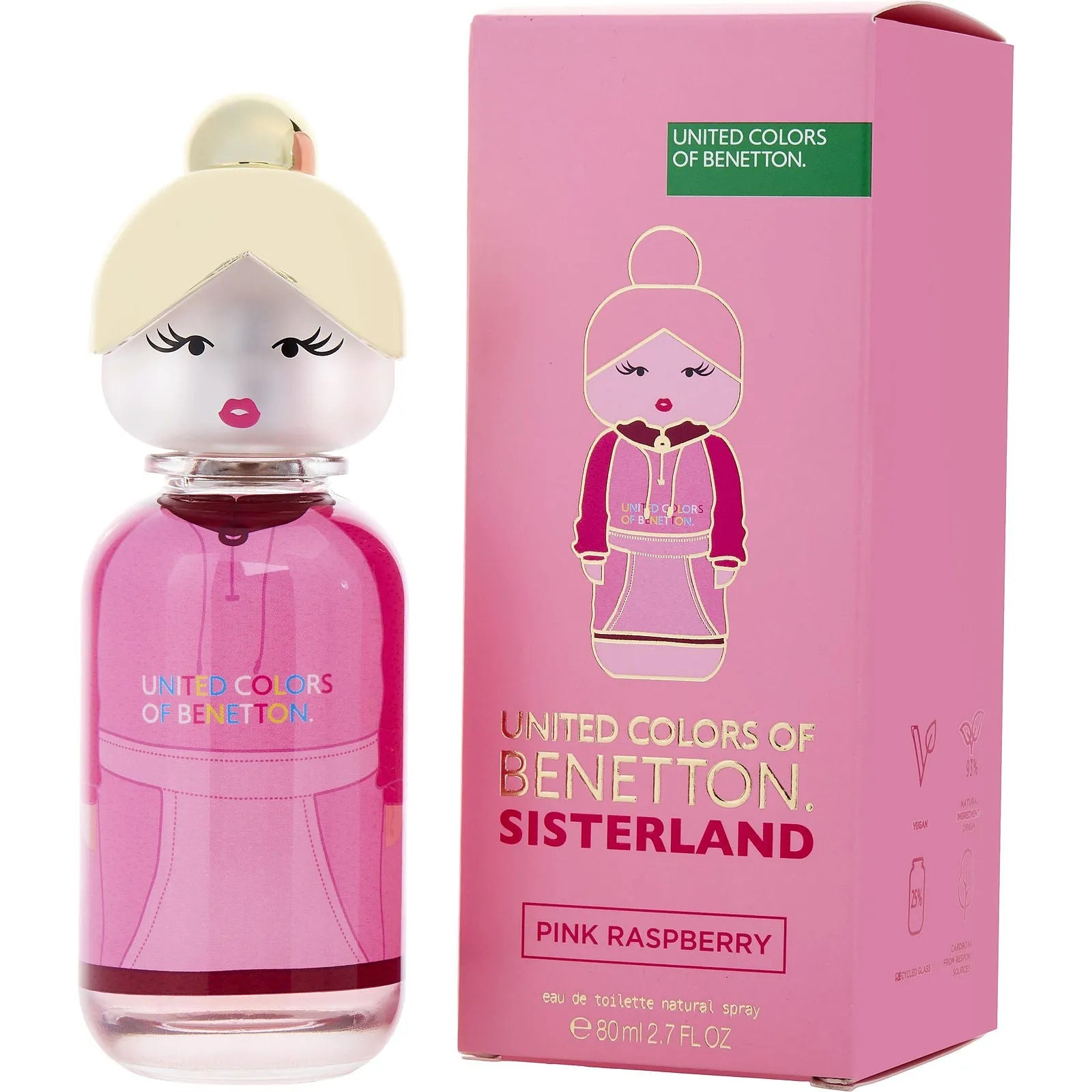  United Colors of Benetton Sisterland Pink Raspberry EDT (W) - 2 - Privé Perfumes Honduras