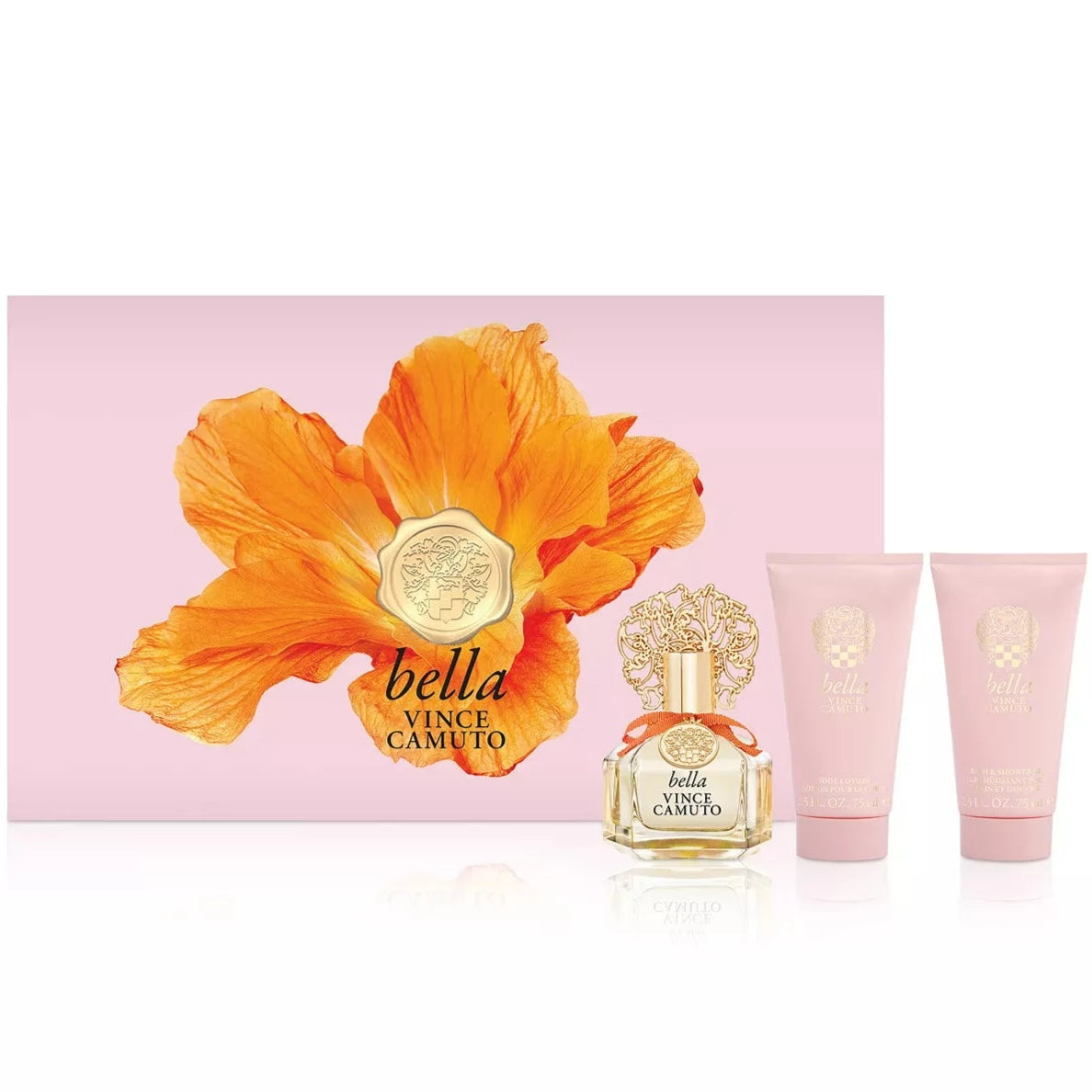 Estuche Vince Camuto Bella EDP (W) / 3 Pc SP 100 ml; BL 75 ml; SG 75 ml - 1 - Privé Perfumes Honduras